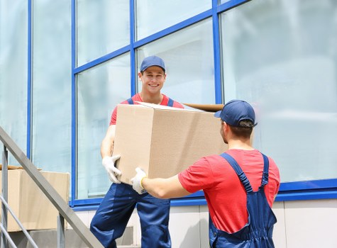 Careful handling of household items during a small removal