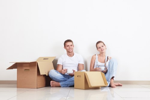 Coastal home relocation scene representing removals and storage in Sandsend