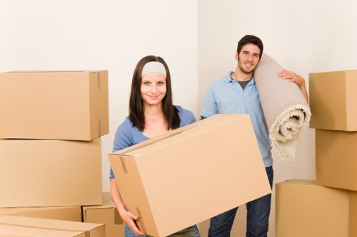 Professional movers handling a coastal property relocation in Sandsend